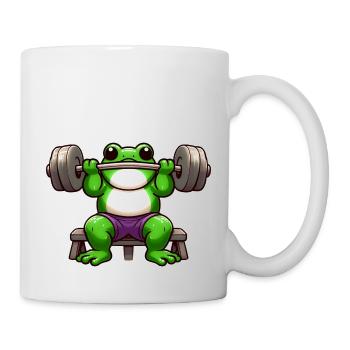 Grenouille Bodybuilder Incroyable - Mug blanc - blanc - Droite