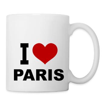 I love Paris - Tasse - Weiß - Rechts