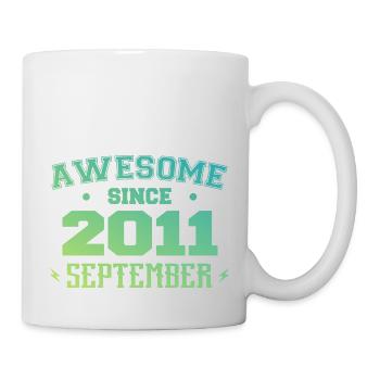 September 2011 Geburtstagsgeschenk September 2011 - Tasse - Weiß - Rechts