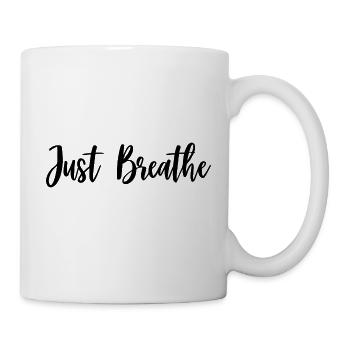 JUSTE RESPIRER - Mug blanc - blanc - Droite