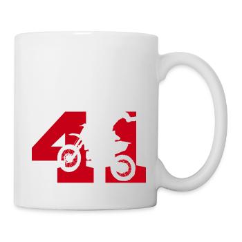 Moto 41 Biker - Tasse - Weiß - Rechts