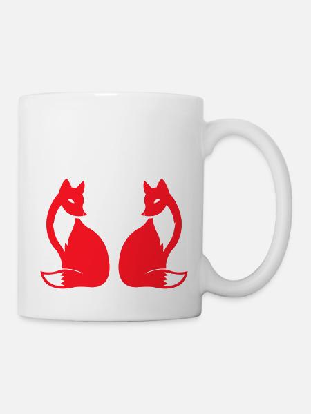 fox 2 - Tasse - Weiß