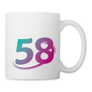 Number 58 multicolor - Mug - white - Right