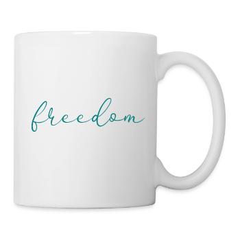liberté - Mug blanc - blanc - Droite