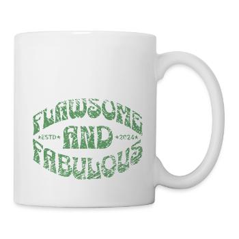 imparfait et fabuleux en vert - Mug blanc - blanc - Droite