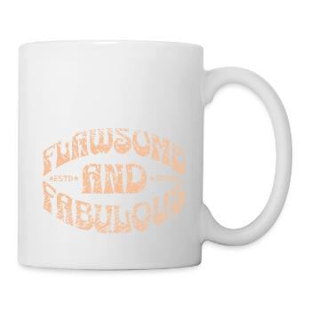 flawsome and fabulous in gelb - Tasse - Weiß - Rechts