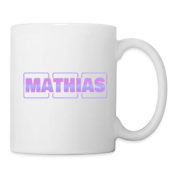 Schwangerschaft Mathias - Tasse - Weiß - Rechts