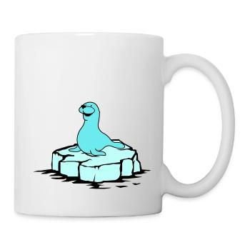 Seehund - Tasse - Weiß - Rechts