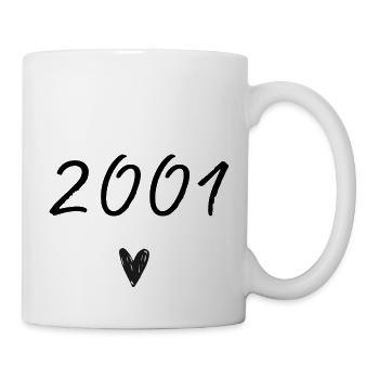 2001 Heart Birthday - Mug - white - Right