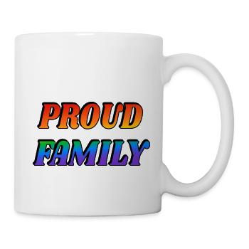 Stolze Familie - Tasse - Weiß - Rechts