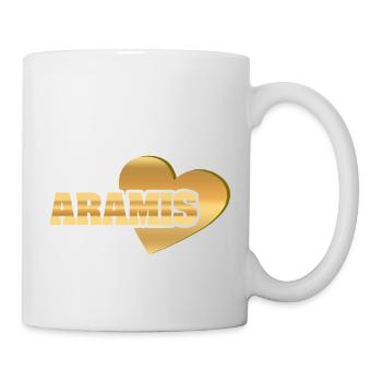 Aramis comme or - Mug blanc - blanc - Droite