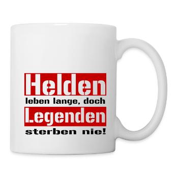 Les héros vivent longtemps - Mug blanc - blanc - Droite