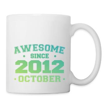 Octobre 2012 - Cadeau Anniversaire Octobre 2012 - Mug blanc - blanc - Droite