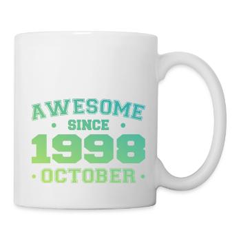 Octobre 1998 - Cadeau Anniversaire Octobre 1998 - Mug blanc - blanc - Droite