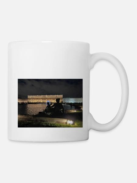 Château de Versailles de nuit - Mug blanc - blanc
