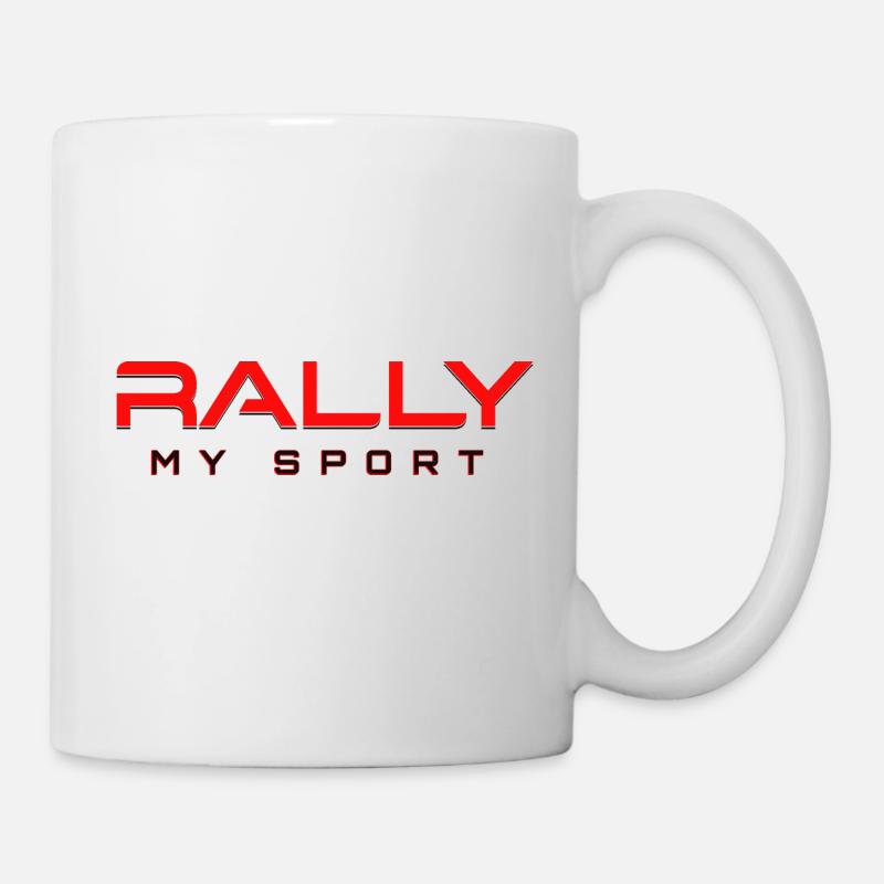 Rally my Sport 2 red black - Mug - white