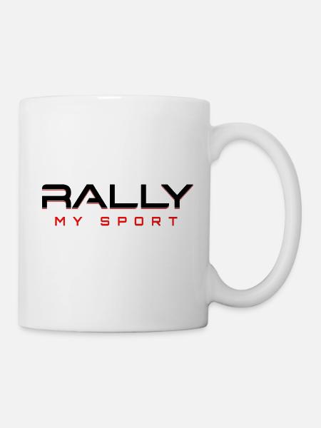 Rallye mein Sport 2 noir rouge - Mug blanc - blanc