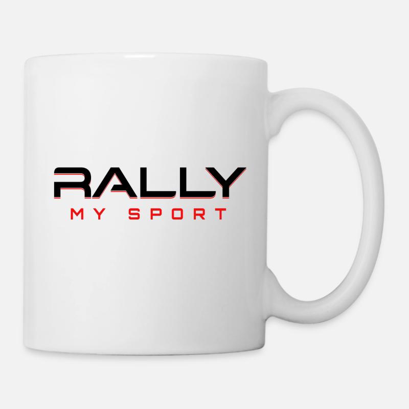 Rallye mein Sport 2 noir rouge - Mug blanc - blanc