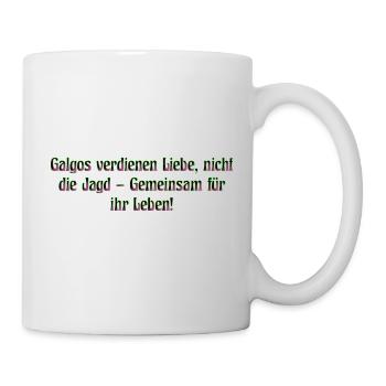 Hilfe für Galgos - Tasse - Weiß - Rechts