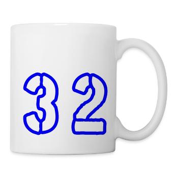 32 Number Symbol - Mug - white - Right