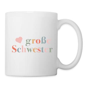Grande Soeur - Cadeau de naissance pour fille - Mug blanc - blanc - Droite