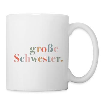 Grande Soeur - Cadeau de naissance pour fille - Mug blanc - blanc - Droite