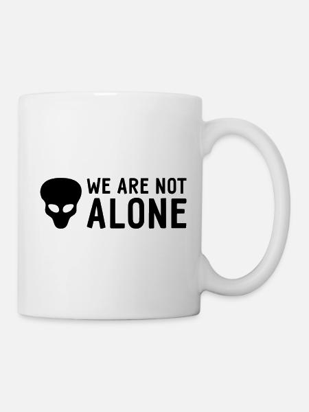 Alien - Nous ne sommes pas seuls - Extraterrestres - Mug blanc - blanc