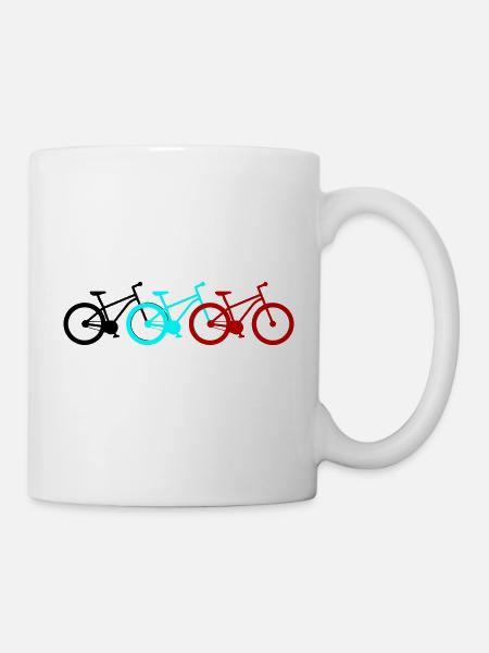 Fahrrad Bike Fahrräder - Tasse - Weiß