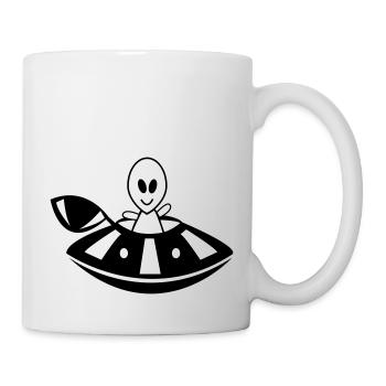 Alien UFO - Mug - white - Right