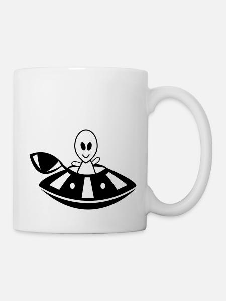 OVNI extraterrestre - Mug blanc - blanc