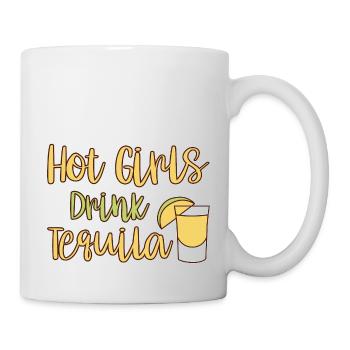 Hot Girls Drink Tequila 4 - Tasse - Weiß - Rechts