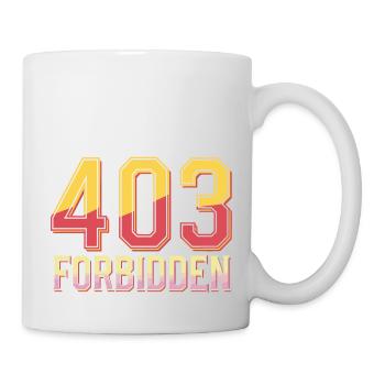404 Forbidden - Mug blanc - blanc - Droite