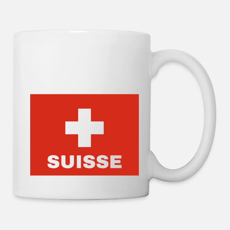Swiss Flag - Mug - white