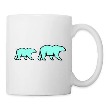 Ours polaires - Mug blanc - blanc - Droite