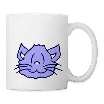 Pretty Cat Looking Happy Cheerful Smiling - Mug - white - Right