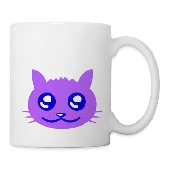 Pretty Cat Looking Happy Cheerful Smiling - Mug - white - Right