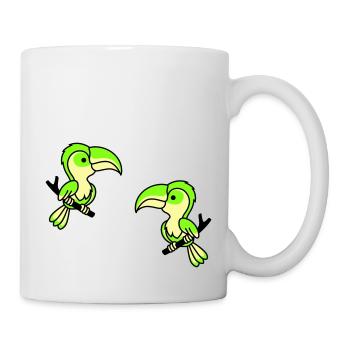 Perroquet 2 - Mug blanc - blanc - Droite