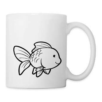 Goldfisch - Tasse - Weiß - Rechts
