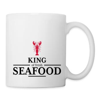 king of Seafood - Tasse - Weiß - Rechts