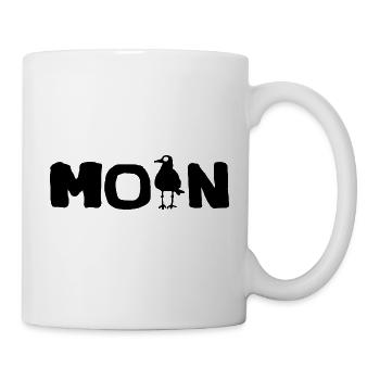 Moin Möwe - Tasse - Weiß - Rechts