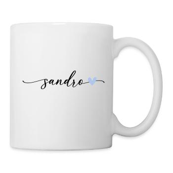 Sandro Nom Calligraphie Police - Mug blanc - blanc - Droite