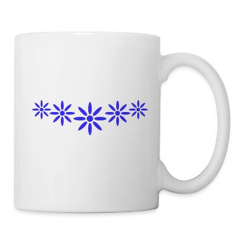 Lot de jolies fleurs Marguerite motif décoratif - Mug blanc - blanc - Droite