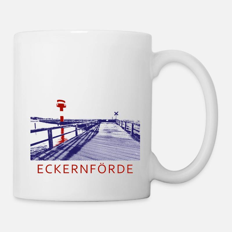 Leuchtturm am Yachthafen - Tasse - Weiß