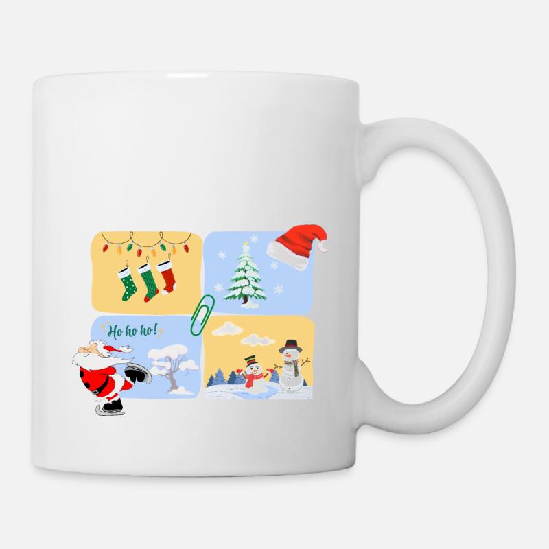 Santa Skate - Tasse - Weiß