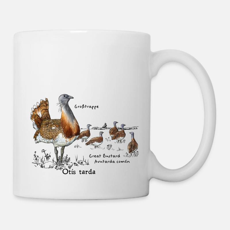 Großtrappe - Tasse - Weiß