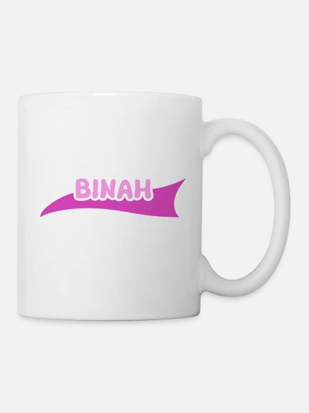 Vorname Binah - Tasse - Weiß