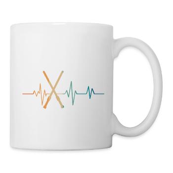 Retro Lightsaber Heartbeat - Mug - white - Right