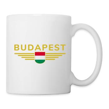 Budapest Hungary Fan, Outfit T Shirt Design - Mug - white - Right