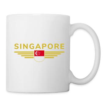 Singapore Fan Outfit Design T Shirt - Mug - white - Right