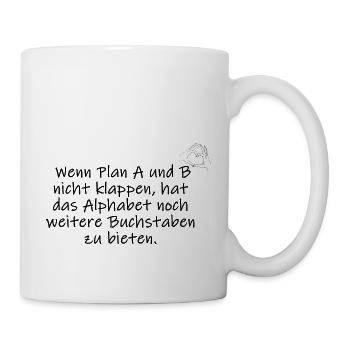 Positive saying. Hands form a heart. - Mug - white - Right